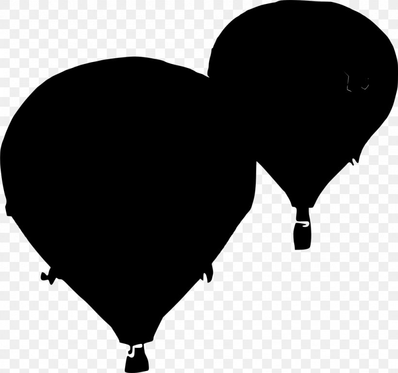 Hot Air Balloon Silhouette, PNG, 1024x961px, Hot Air Balloon, Balloon, Black, Blackandwhite, Drawing Download Free
