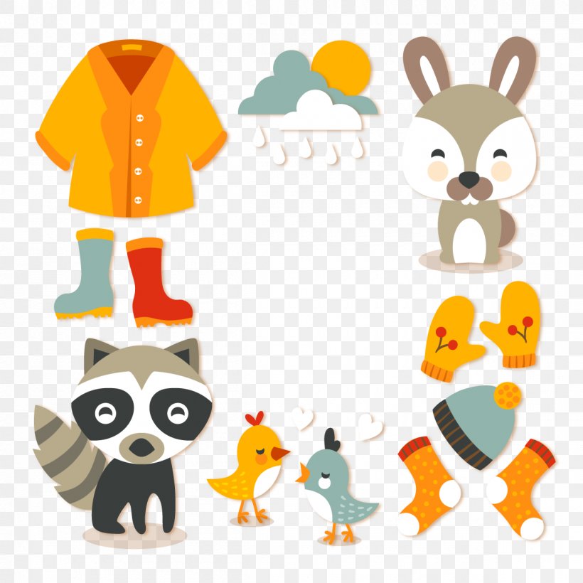 Autumn Euclidean Vector, PNG, 1200x1200px, Autumn, Orange, Rabbit, Rabits And Hares, Vecteur Download Free