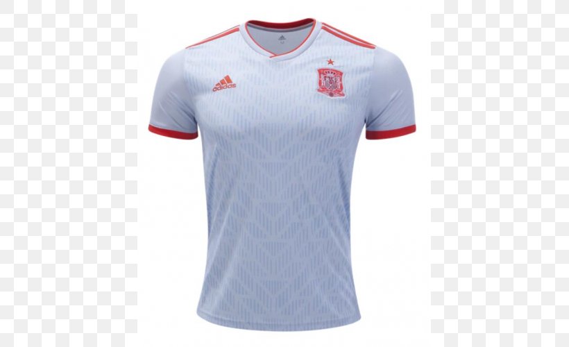 Spain National Football Team 2018 World Cup T-shirt Jersey, PNG, 500x500px, 2018, 2018 World Cup, Spain National Football Team, Active Shirt, Adidas Download Free