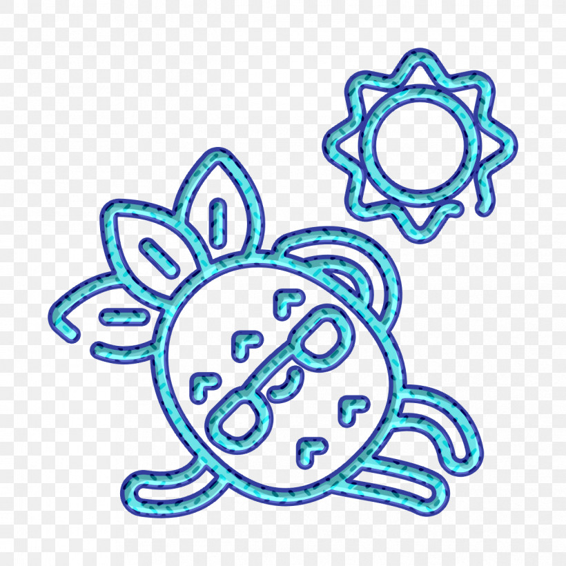 Sun Icon Sunbathing Icon Pineapple Character Icon, PNG, 1244x1244px, Sun Icon, Line Art, Pineapple Character Icon, Sunbathing Icon, Symbol Download Free