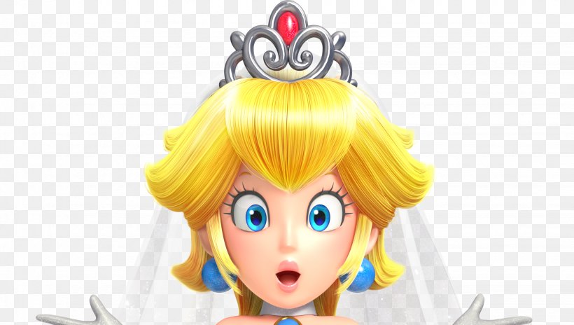 Super Princess Peach Super Mario Odyssey Wedding Dress, PNG, 2046x1158px, Watercolor, Cartoon, Flower, Frame, Heart Download Free