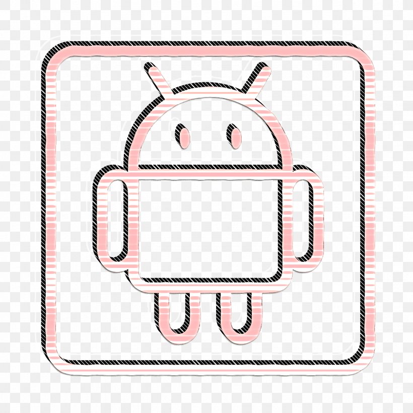 Android Icon Logo Icon Robot Icon, PNG, 1284x1284px, Android Icon, Cartoon, Logo Icon, Pink, Robot Icon Download Free