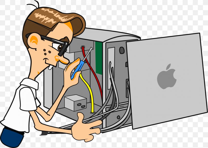 Computer Hardware Clip Art Computer Repair Technician Networking Hardware, PNG, 1636x1162px, Computer Hardware, Cartoon, Communication, Computer, Computer Network Download Free