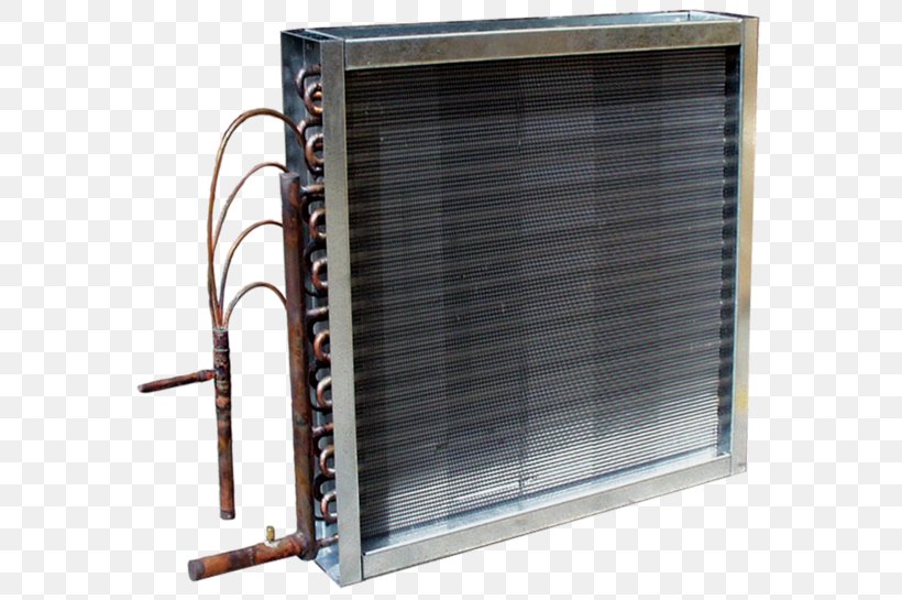 Evaporator HVAC Condenser Humidifier Air Conditioning, PNG, 600x545px, Evaporator, Air Conditioning, Chilled Water, Chiller, Coil Download Free