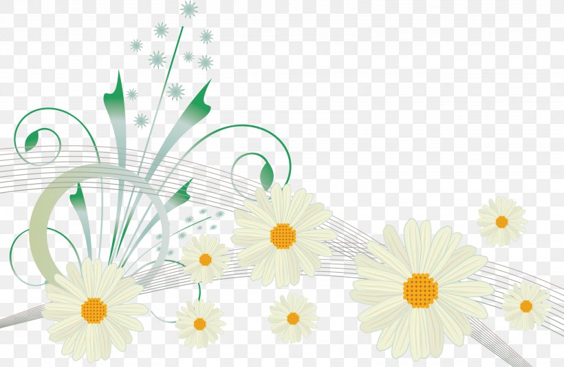 Flower Desktop Wallpaper Ornament Clip Art, PNG, 3175x2066px, Flower, Cut Flowers, Daisy, Daisy Family, Flora Download Free