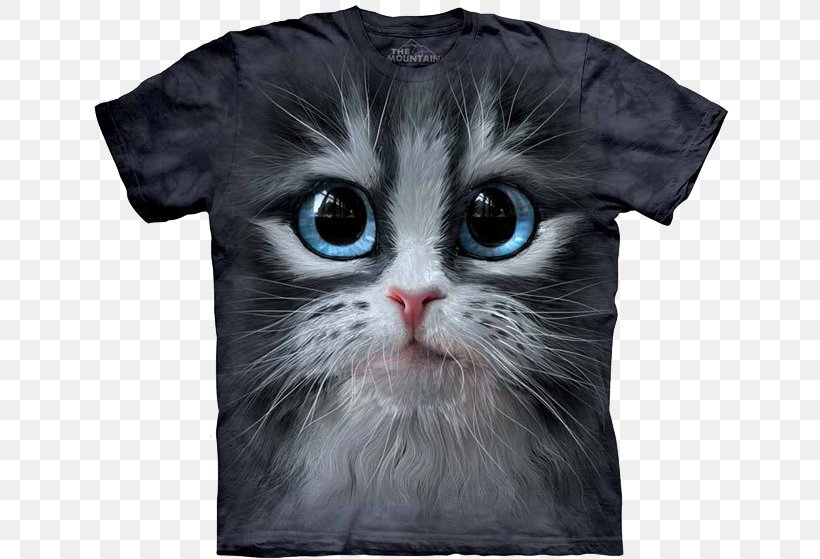 T-shirt Kitten Cheshire Cat Abyssinian, PNG, 640x559px, Tshirt, Abyssinian, Black Cat, Carnivoran, Cat Download Free