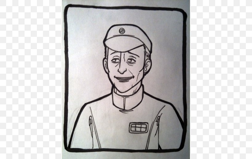 Admiral Piett Comics Material Sith Sketch, PNG, 500x518px, Admiral Piett, Acrylic Paint, Artwork, Black And White, Cartoon Download Free