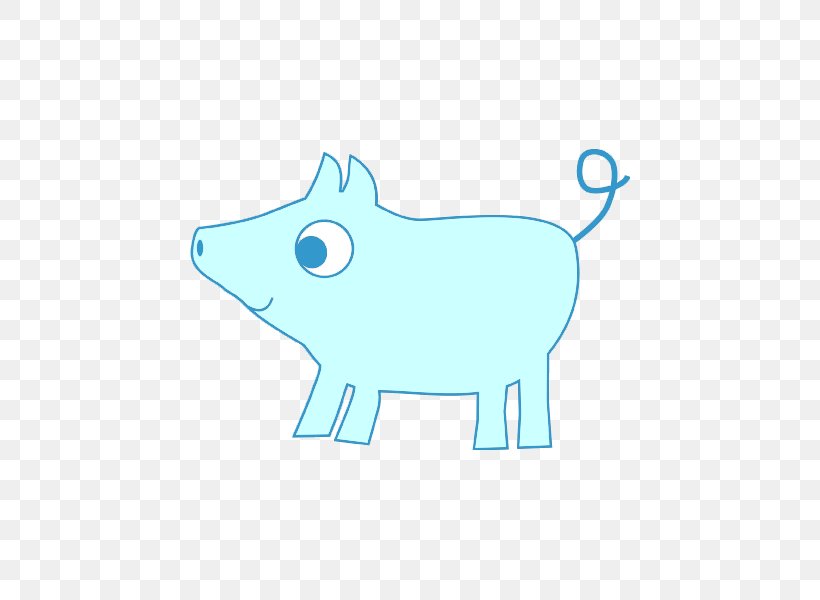 Canidae Pig Clip Art Design Illustration, PNG, 600x600px, Canidae, Animal, Animal Figure, Area, Blue Download Free