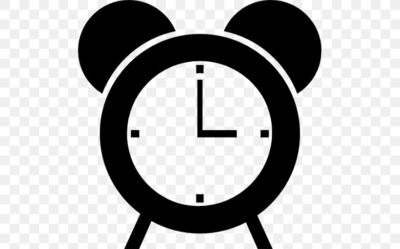 Time Alarm Clock, PNG, 512x512px, Alarm Clocks, Alarm Clock, Alarm Device, Black And White, Clock Download Free