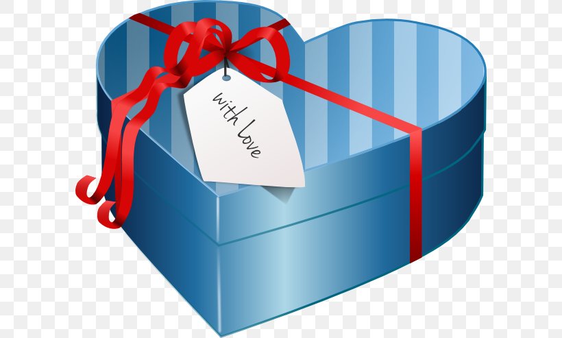 Box Gift Valentines Day Heart Clip Art, PNG, 600x493px, Box, Blue, Brand, Cardboard Box, Christmas Gift Download Free