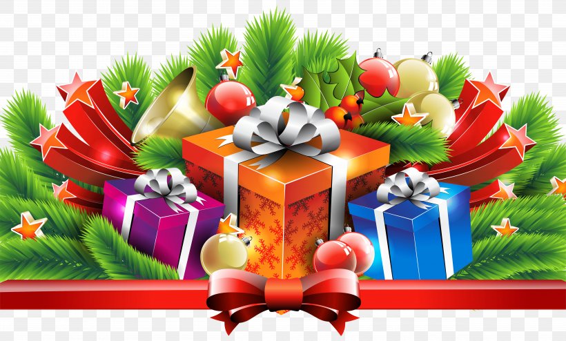 Christmas Gift Christmas Gift Clip Art, PNG, 5000x3014px, Christmas, Christmas Decoration, Christmas Gift, Christmas Ornament, Christmas Tree Download Free