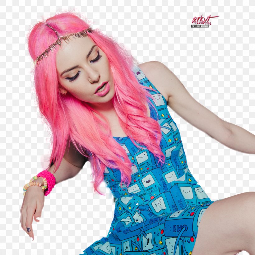 Pink Hair Coloring Long Hair Png 1000x1000px Pink Blue
