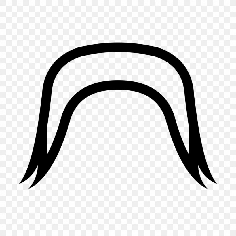 Walrus Moustache Clip Art, PNG, 1024x1024px, Moustache, Black, Black And White, Fu Manchu, Fu Manchu Moustache Download Free