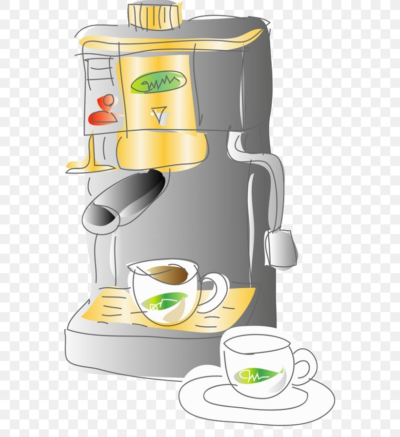 Coffeemaker Espresso Coffee Cup Cartoon, PNG, 645x896px, Coffee, Cartoon,  Coffee Cup, Coffeemaker, Comics Download Free