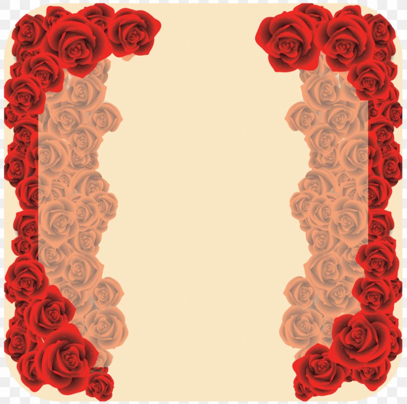 Garden Roses Picture Frames Valentine's Day Petal Pattern, PNG, 828x822px, Garden Roses, Flower, Garden, Heart, Petal Download Free