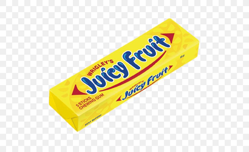 Chewing Gum Juicy Fruit Wrigley Company Doublemint Sugar, PNG, 500x500px, Chewing Gum, Airwaves, Bubble Tape, Candy, Doublemint Download Free