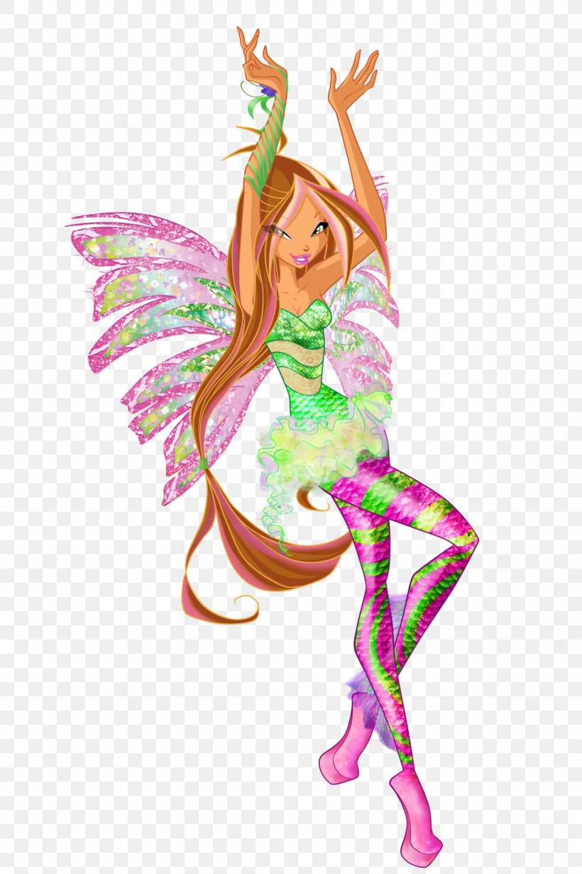 Flora Bloom The Trix Sirenix Fairy, PNG, 1280x1920px, Flora, Art, Barbie, Bloom, Costume Design Download Free