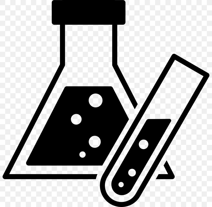 Chemistry Laboratory Flasks Chemical Substance Clip Art, PNG, 800x800px, Chemistry, Area, Artwork, Beaker, Black Download Free