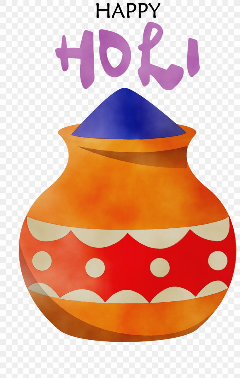 Ceramic Vase, PNG, 1902x3000px, Happy Holi, Ceramic, Paint, Vase, Watercolor Download Free