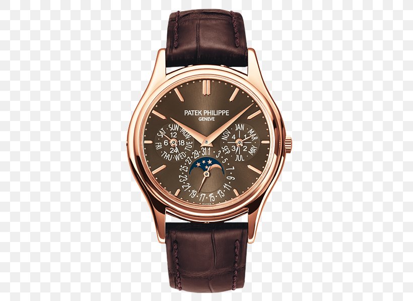 Patek Philippe & Co. Grande Complication Mechanical Watch, PNG, 567x597px, Patek Philippe Co, Automatic Watch, Brand, Brown, Chronograph Download Free