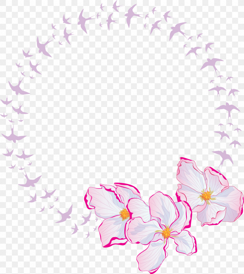 Flower Circle Frame Floral Circle Frame, PNG, 1334x1500px, Flower Circle Frame, Floral Circle Frame, Flower, Petal, Pink Download Free