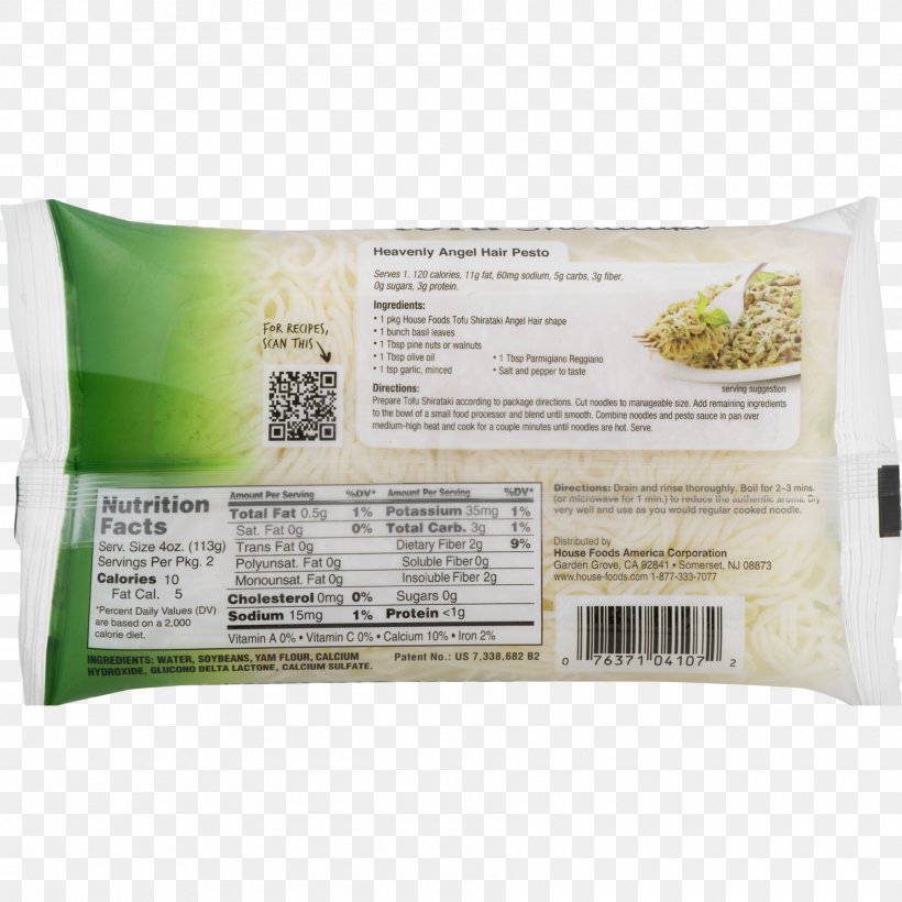 Shirataki Noodles Nutrition Facts Label Ingredient Capellini, PNG, 1800x1800px, Shirataki Noodles, Calorie, Capellini, Fettuccine, Food Download Free