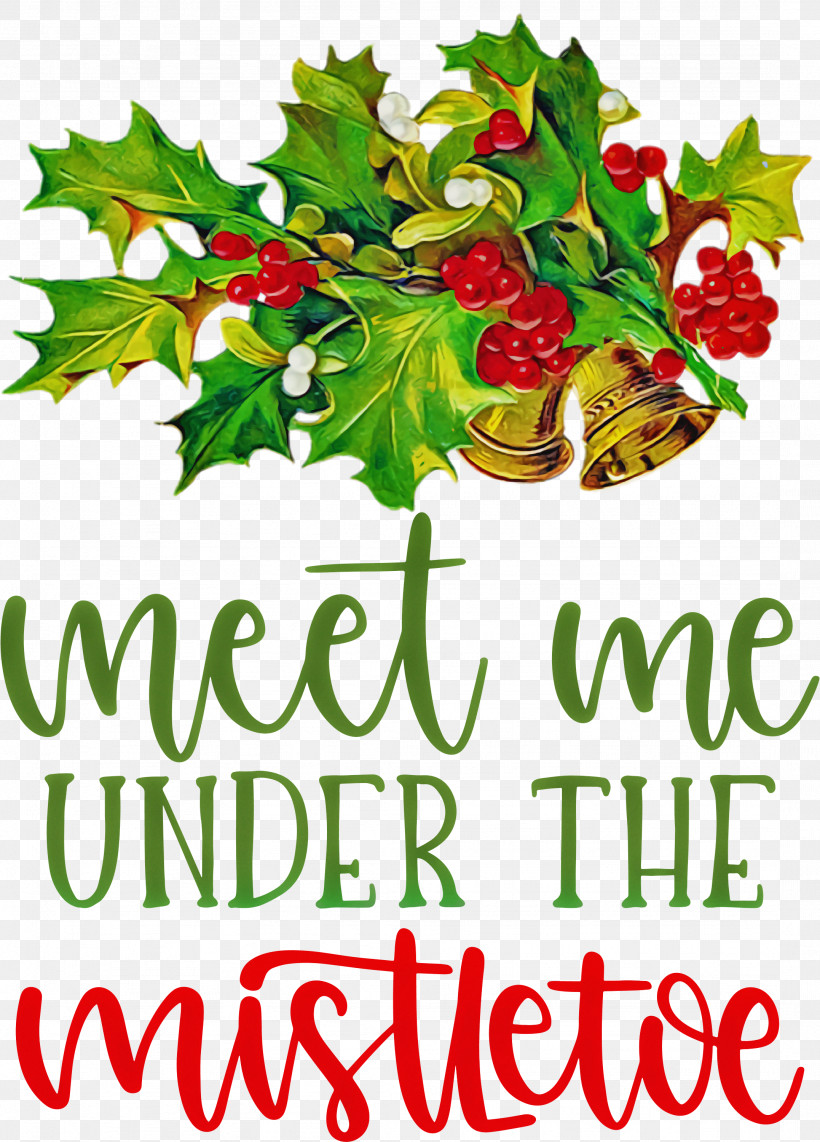 Meet Me Under The Mistletoe Mistletoe, PNG, 2154x3000px, Mistletoe, Cartoon, Christmas Card, Christmas Day, Christmas Gift Download Free