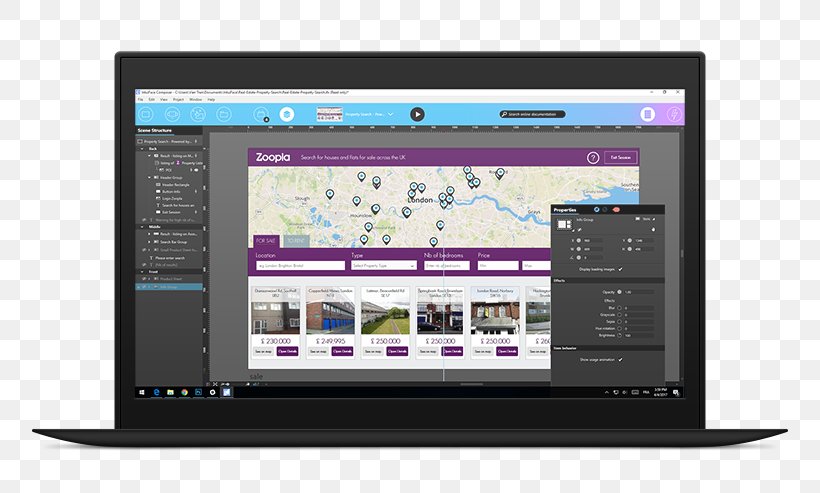 Display Device Computer Software Real Estate Presentation Interactivity, PNG, 800x493px, Display Device, Brand, Commercial Property, Computer Monitors, Computer Software Download Free