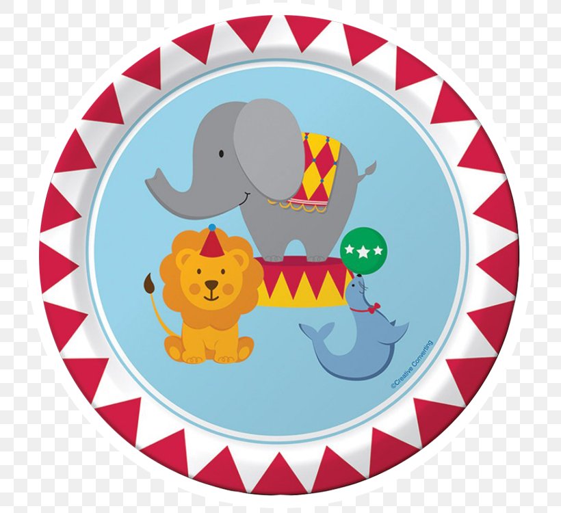 Paper Circus Party Plate Birthday, PNG, 750x750px, Paper, Area, Baby Shower, Balloon, Birthday Download Free