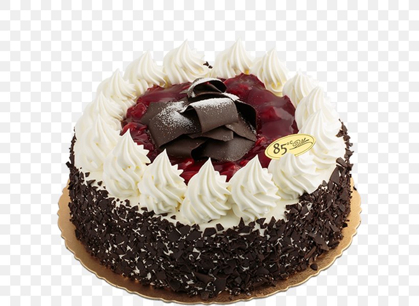 Frosting & Icing Black Forest Gateau Chocolate Truffle Birthday Cake Chocolate Cake, PNG, 600x600px, Frosting Icing, Bag, Baked Goods, Birthday Cake, Biscuits Download Free