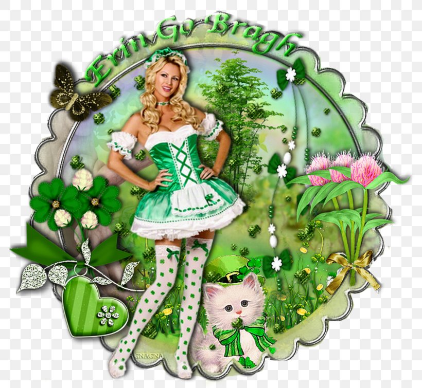 Saint Patrick's Day Dog, PNG, 800x755px, Dog, Cat, Character, Christmas Ornament, Female Download Free