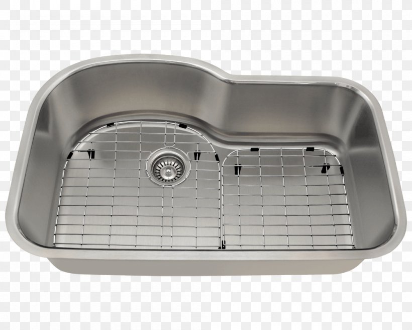 Kitchen Sink Brushed Metal Stainless Steel Kitchen Sink, PNG, 1000x800px, Sink, Bathroom, Bathroom Sink, Bowl, Brushed Metal Download Free