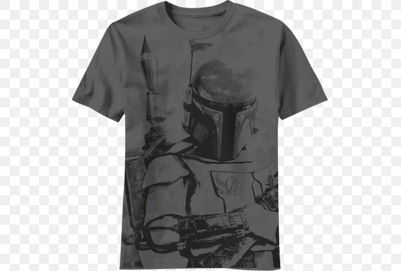 T-shirt Boba Fett Mos Eisley Cantina Luke Skywalker Thor, PNG, 555x555px, Tshirt, Active Shirt, Bathrobe, Black, Black And White Download Free