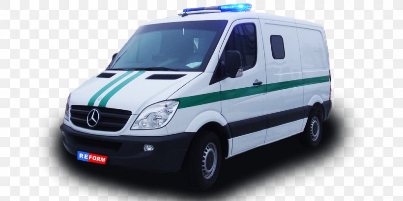 Compact Van Car Mercedes-Benz Sprinter Commercial Vehicle, PNG, 1000x500px, Compact Van, Ambulance, Armored Car, Armoured Fighting Vehicle, Automotive Exterior Download Free
