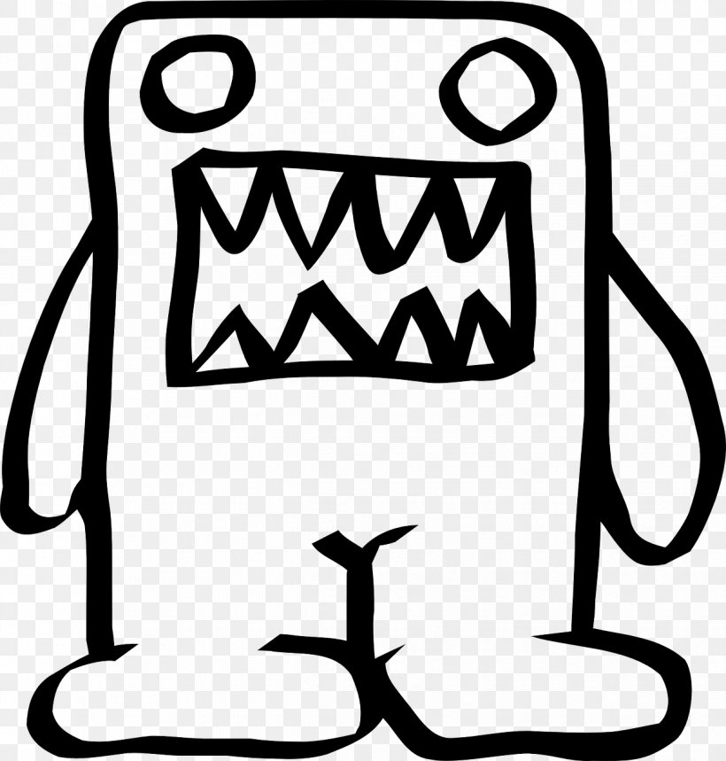 Domo Coloring Book Drawing Clip Art, PNG, 1221x1280px, Domo, Area, Artwork, Black, Black And White Download Free