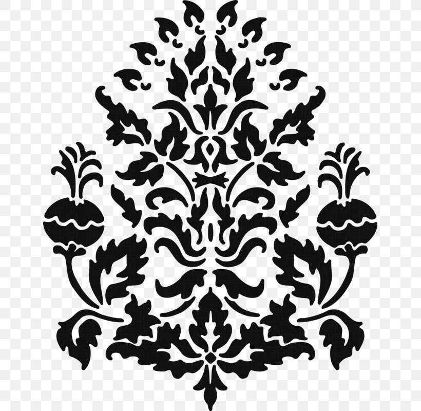 Stencil Damask Paper Paisley Pattern, PNG, 651x800px, Stencil, Art, Black, Black And White, Craft Download Free