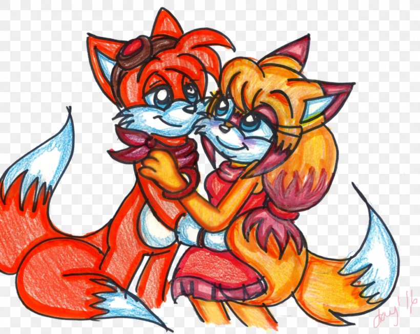 Tails Sonic & Sega All-Stars Racing Fan Art, PNG, 1001x798px, Watercolor, Cartoon, Flower, Frame, Heart Download Free