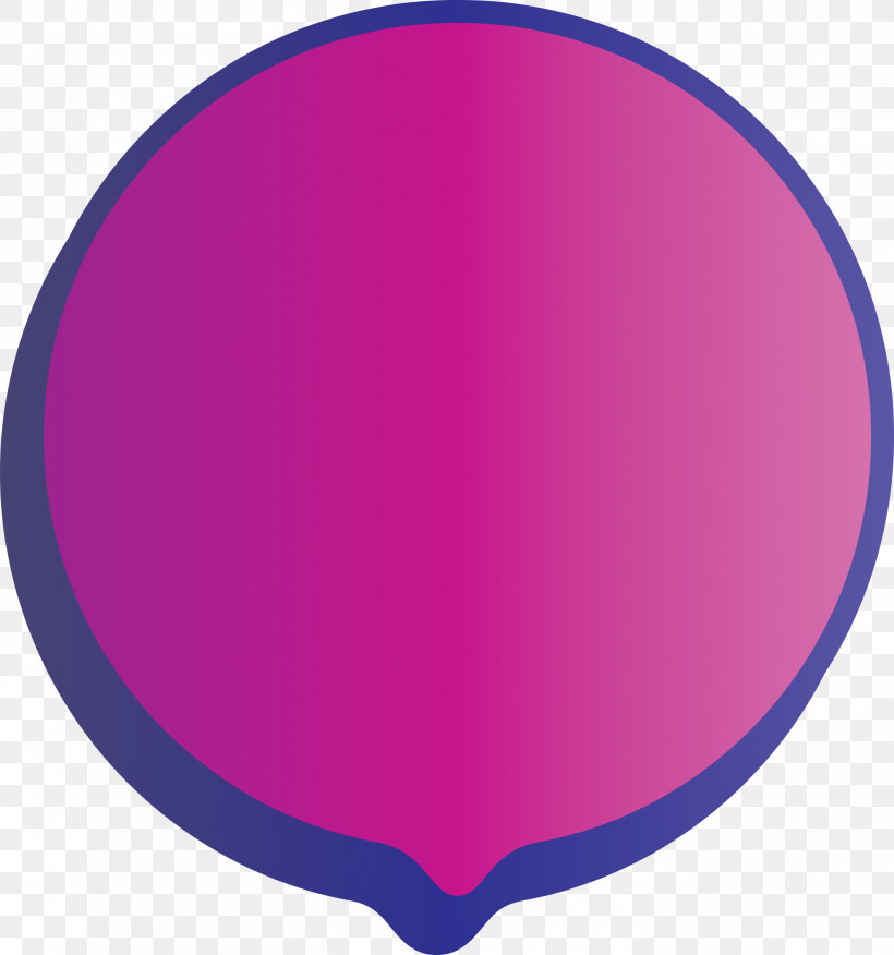 Thought Bubble Speech Balloon, PNG, 2808x3000px, Thought Bubble, Circle, Magenta, Material Property, Oval Download Free