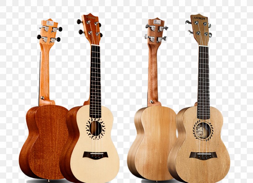 Ukulele Acoustic Guitar Tiple Cuatro Cavaquinho, PNG, 885x642px, Watercolor, Cartoon, Flower, Frame, Heart Download Free