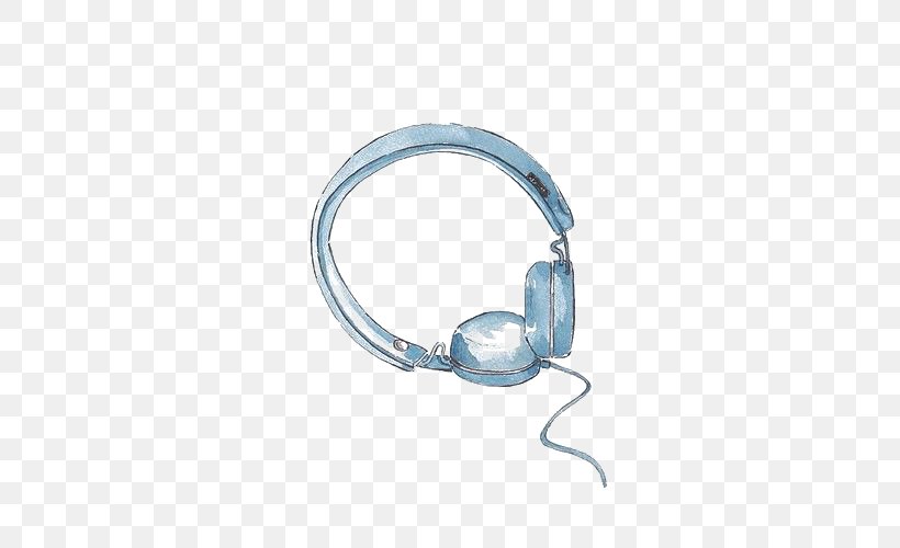 Headphones Blue Digital Data, PNG, 500x500px, Headphones, Blue, Body Jewelry, Designer, Digital Data Download Free