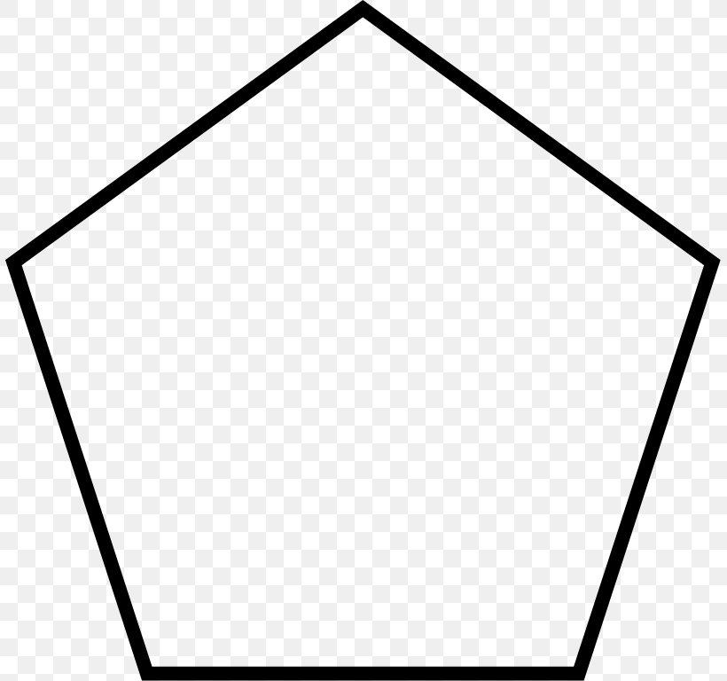 Regular Polygon Pentagon Regular Polytope Geometry, PNG, 807x768px, Regular Polygon, Area, Black, Black And White, Geometry Download Free