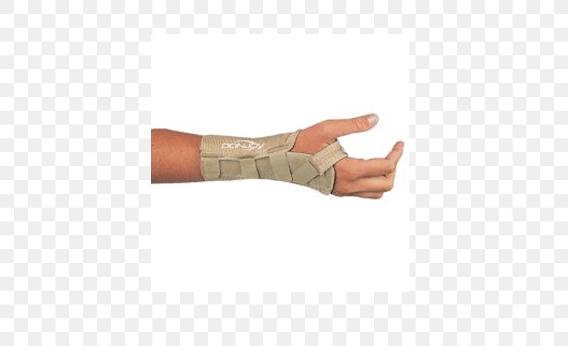 Thumb Splint Wrist Brace DonJoy, PNG, 500x500px, Thumb, Aluminium, Arm, Bandage, Cotton Download Free