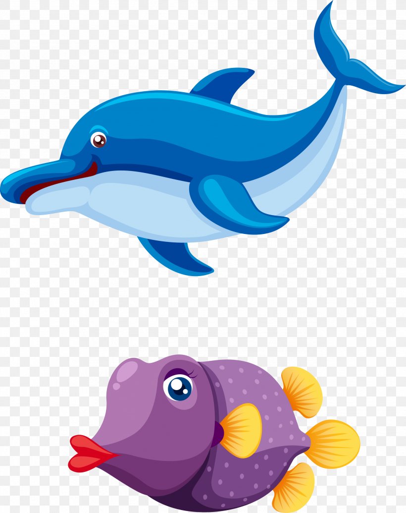 Cartoon Dolphin, PNG, 2586x3265px, Cartoon, Beak, Blue, Dolphin, Drawing Download Free
