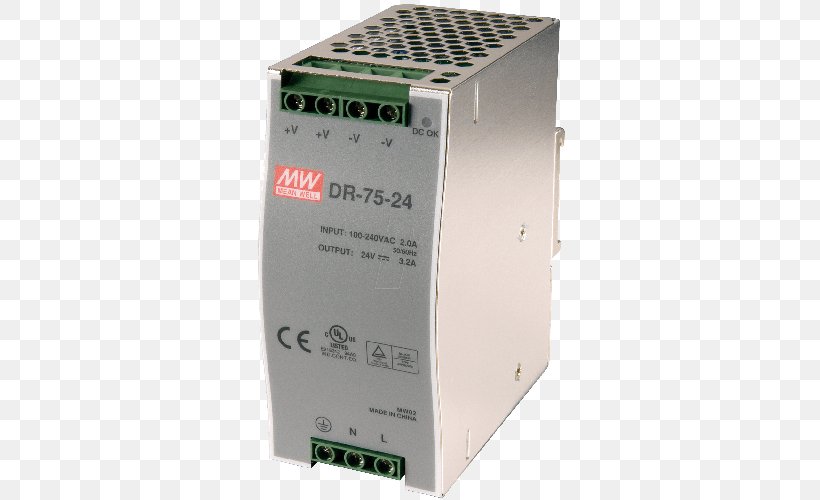 Power Converters Electronics Switched-mode Power Supply MEAN WELL Enterprises Co., Ltd. AC Adapter, PNG, 500x500px, Power Converters, Ac Adapter, Acdc Receiver Design, Automation, Business Download Free