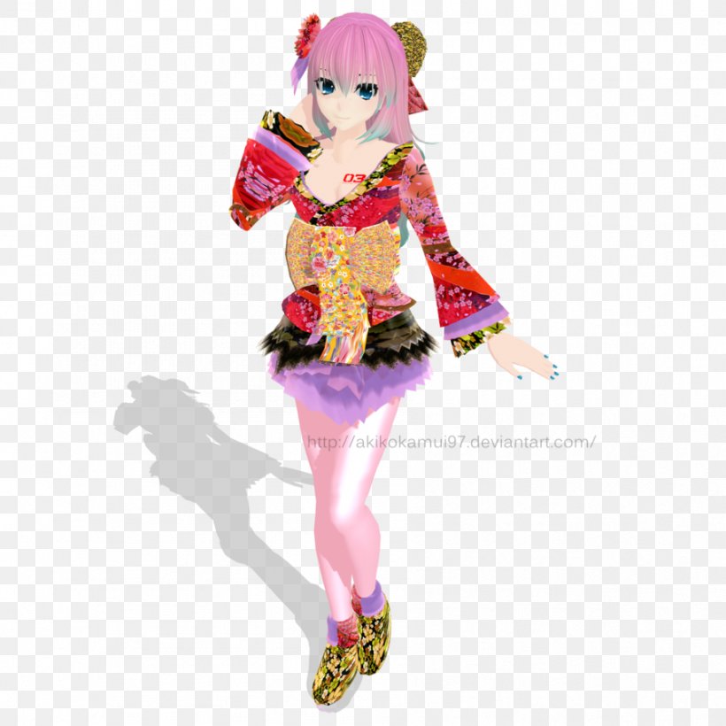 Kimono Megurine Luka Hello Kitty Clothing Yukata, PNG, 894x894px, Kimono, Art, Barbie, Clothing, Costume Download Free