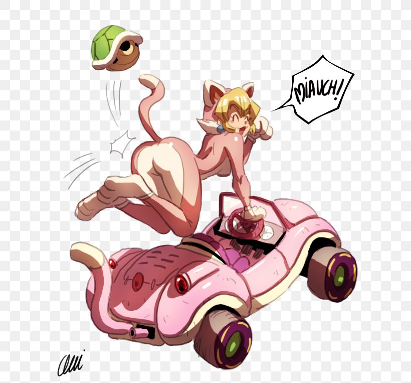 Princess Peach Mario Kart 8 Princess Daisy Rosalina Cat, PNG, 680x763px, Princess Peach, Art, Automotive Design, Cartoon, Cat Download Free
