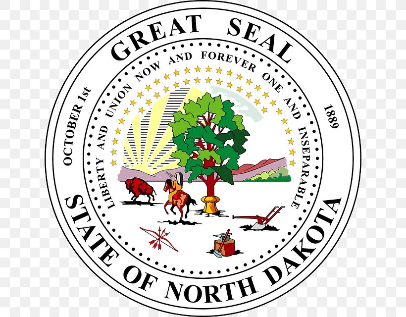 Seal Of North Dakota South Dakota Great Seal Of The United States, PNG, 640x640px, North Dakota, Area, Brand, Flag Of North Dakota, Great Seal Of The United States Download Free