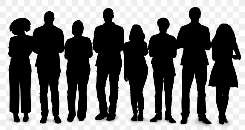 Social Group Human Behavior Businessperson Silhouette, PNG, 1808x960px, Social Group, Black, Business, Businessperson, Community Download Free