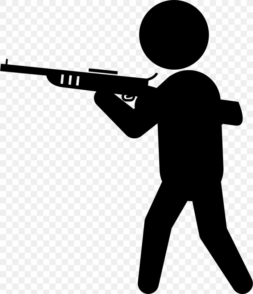 Weapon Gun Firearm Shooting, PNG, 842x980px, Weapon, Artillery, Automatic Firearm, Black, Black And White Download Free