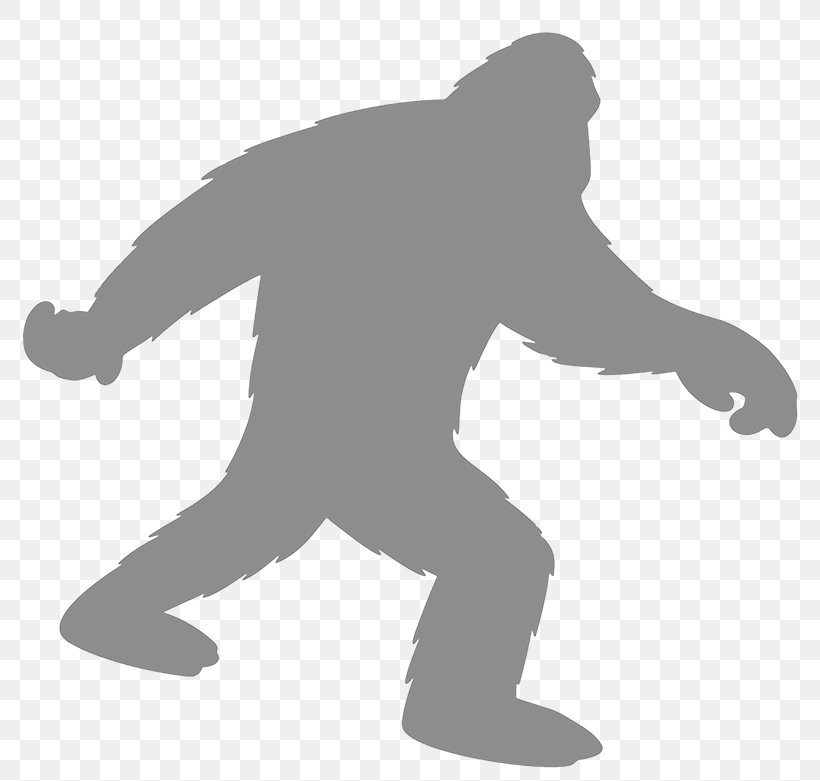 Bigfoot Vector Graphics Clip Art Yeti Silhouette, PNG, 800x781px, Bigfoot, Arm, Art, Black, Black And White Download Free